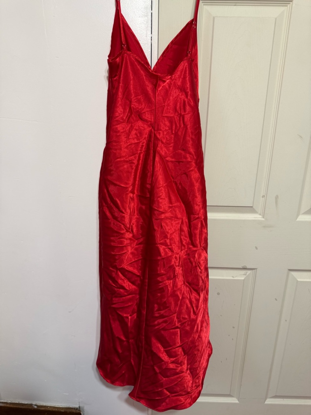 Intimo Red Satin Heart-Print Robe & Slip - Picture 4 of 7